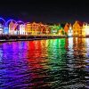 Curacao Bridge At Night Diamond Painting