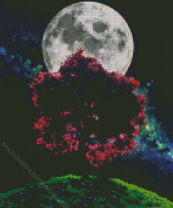 Dark Moon Light Diamond Painting