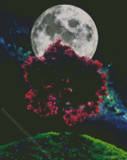 Dark Moon Light Diamond Painting