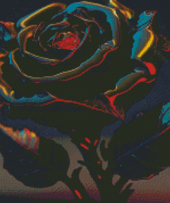 Dark Rose Diamond Painting