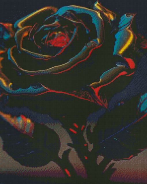 Dark Rose Diamond Painting