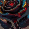 Dark Rose Diamond Painting