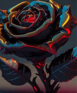 Dark Rose Diamond Painting