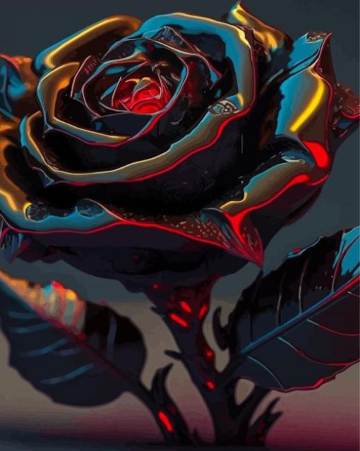 Dark Rose Diamond Painting