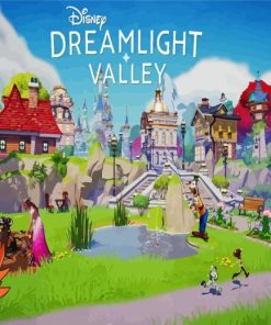 Disney Dreamlight Valley Poster Diamond Painting