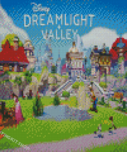 Disney Dreamlight Valley Poster Diamond Painting