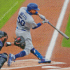 Dodgers Baseball Diamond Painting