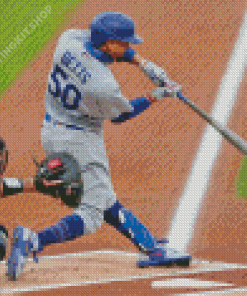 Dodgers Baseball Diamond Painting