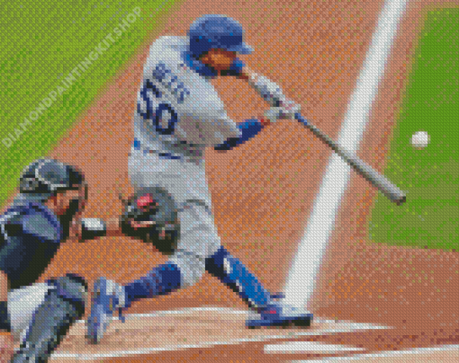 Dodgers Baseball Diamond Painting