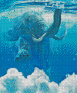 Elephant Under Water Diamond Painting