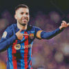 Fcb Footballer Jordi Alba Diamond Painting