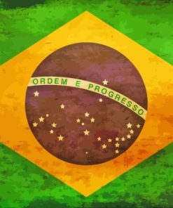 Flag Of Brazil Diamond Painting