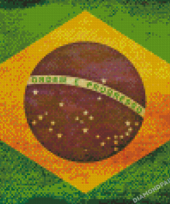 Flag Of Brazil Diamond Painting