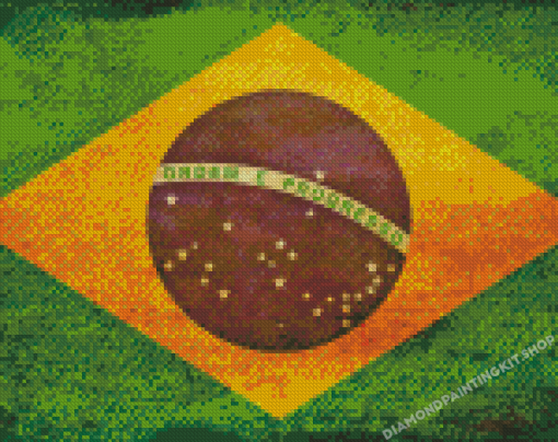 Flag Of Brazil Diamond Painting