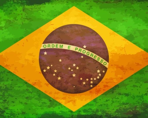 Flag Of Brazil Diamond Painting