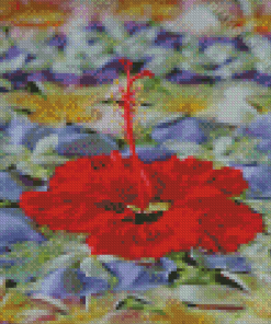 Floating Flower On Water Diamond Painting