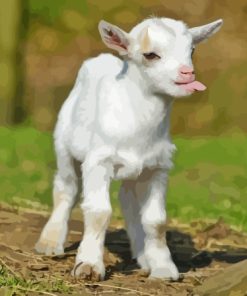 Funny Baby Goat Diamond Painting