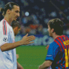 Ibrahimovic And Messi Diamond Painting