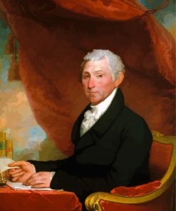 James Monroe Gilbert Stuart Diamond Painting