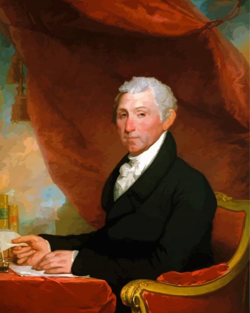 James Monroe Gilbert Stuart Diamond Painting