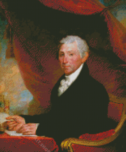 James Monroe Gilbert Stuart Diamond Painting