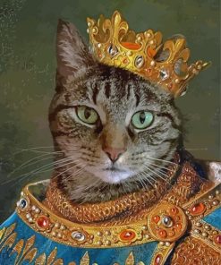 King Meow Diamond Painting