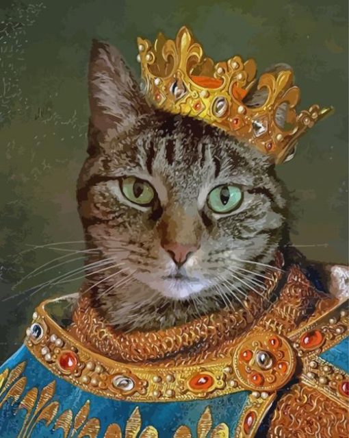 King Meow Diamond Painting