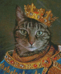 King Meow Diamond Painting