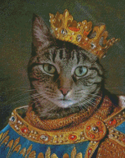 King Meow Diamond Painting