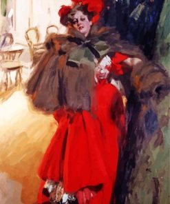 Lady In Red Anders Zorn Diamond Painting