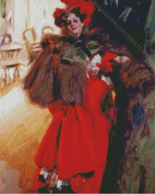 Lady In Red Anders Zorn Diamond Painting