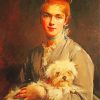 Lady With Dog Diamond Painting