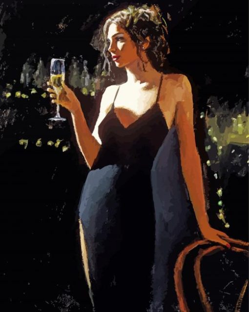 Lonely Lady Fabian Perez Diamond Painting