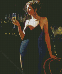 Lonely Lady Fabian Perez Diamond Painting