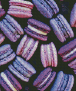 Macaron Purple Dessert Diamond Painting