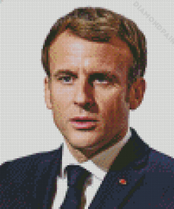 Macron Emmanuel Diamond Painting