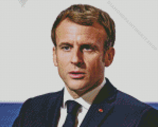 Macron Emmanuel Diamond Painting