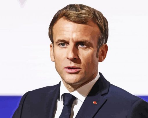 Macron Emmanuel Diamond Painting