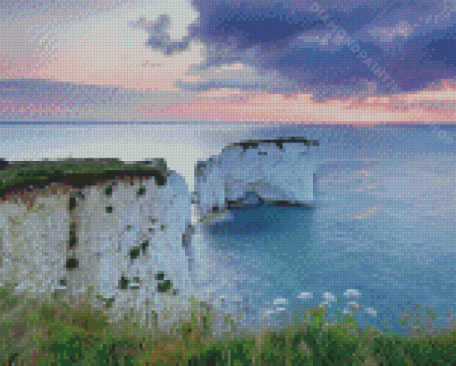 Old Harry Rocks East Devon Diamond Painting