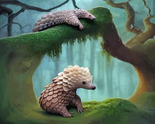 Pangolins Diamond Painting