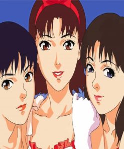 Perfect Blue Characters Diamond Painting