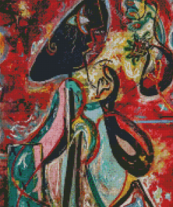 Pollock Jackson La Femme Lune Musee Diamond Painting