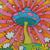 Psychedelic Mushroom Diamond Painting