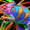 Rainbow Cameleon Diamond Painting