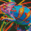 Rainbow Cameleon Diamond Painting