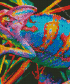 Rainbow Cameleon Diamond Painting