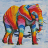 Rainbow Elephant Diamond Painting