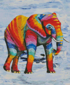 Rainbow Elephant Diamond Painting