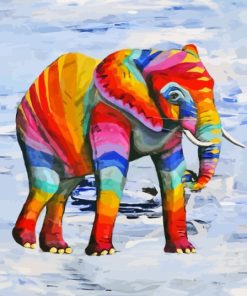 Rainbow Elephant Diamond Painting