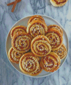 Swedish Cinnamon Roll Diamond Painting